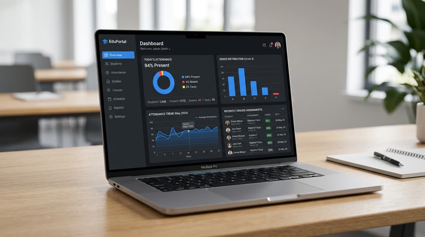 Portal Manajemen Sekolah - Proyek unggulan RHCP Digital Solutions